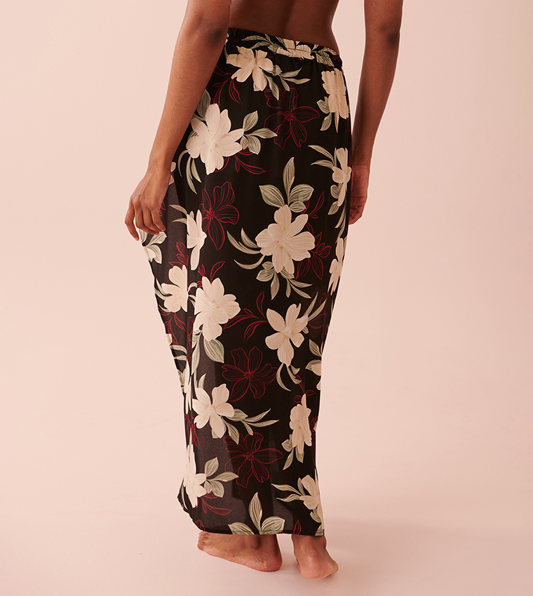 Midi Length Chiffon Skirt