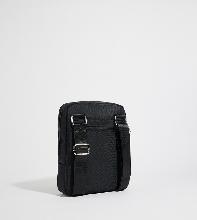 Logo Detail Zippered Reporter Bag