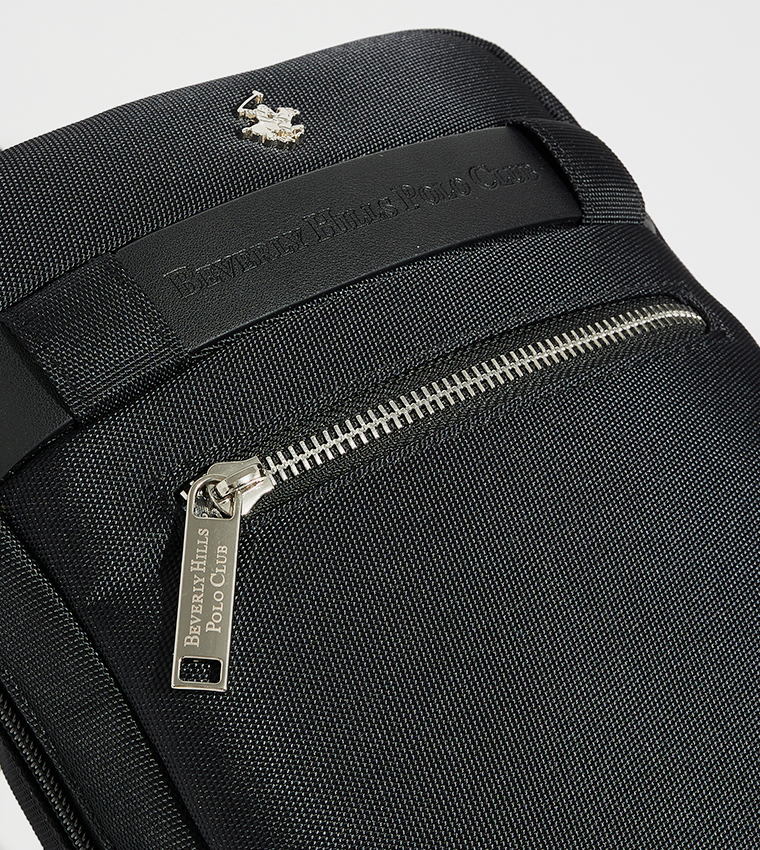 Logo Detail Zippered Reporter Bag