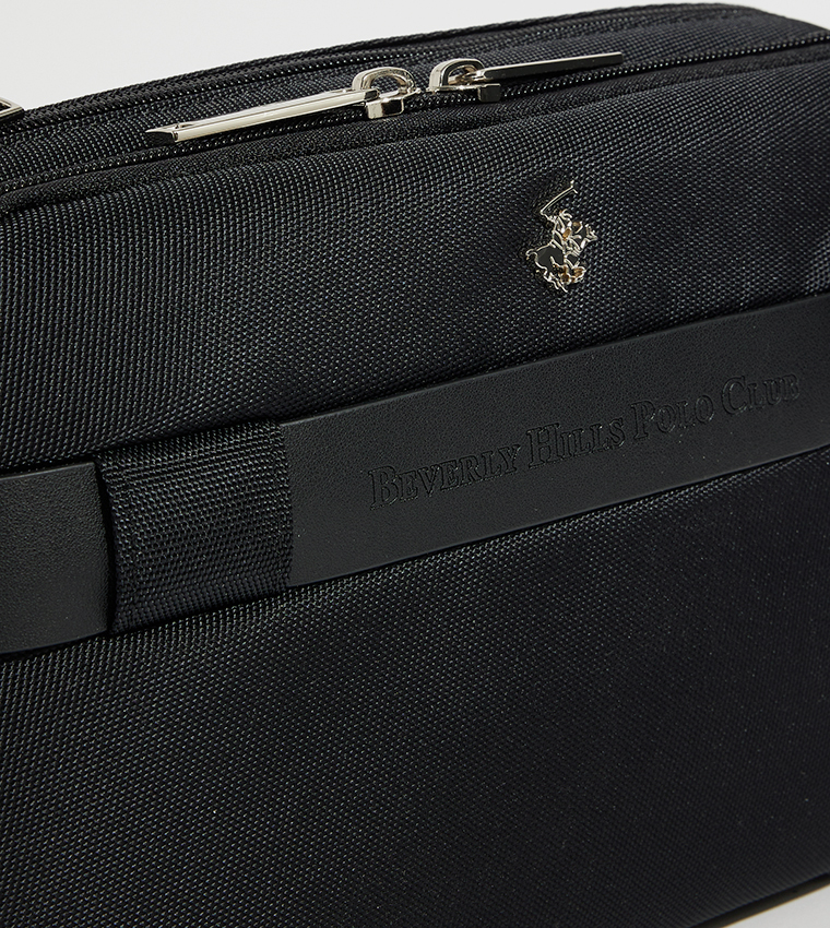 Logo Detail Zippered Camera Bag