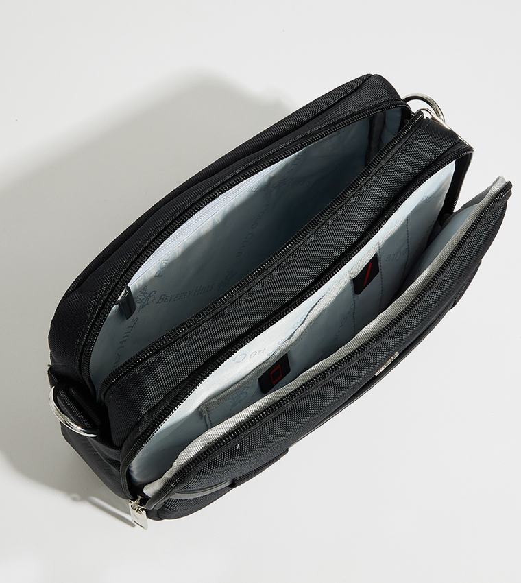 Logo Detail Zippered Camera Bag