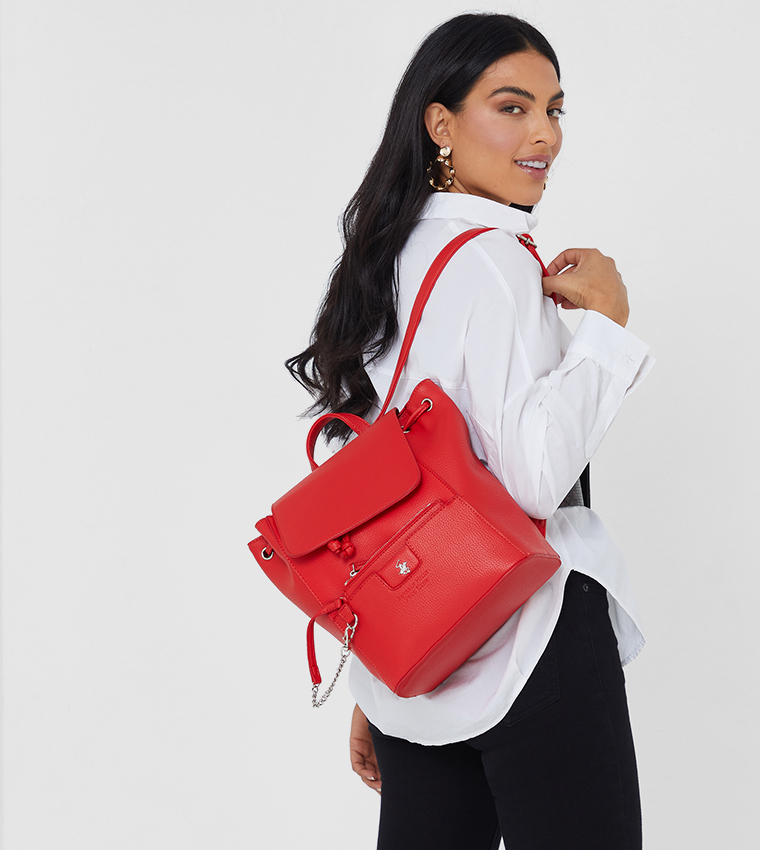 Ladies Backpack-Red
