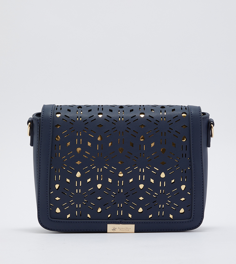 حقيبة يد بلون أزرق