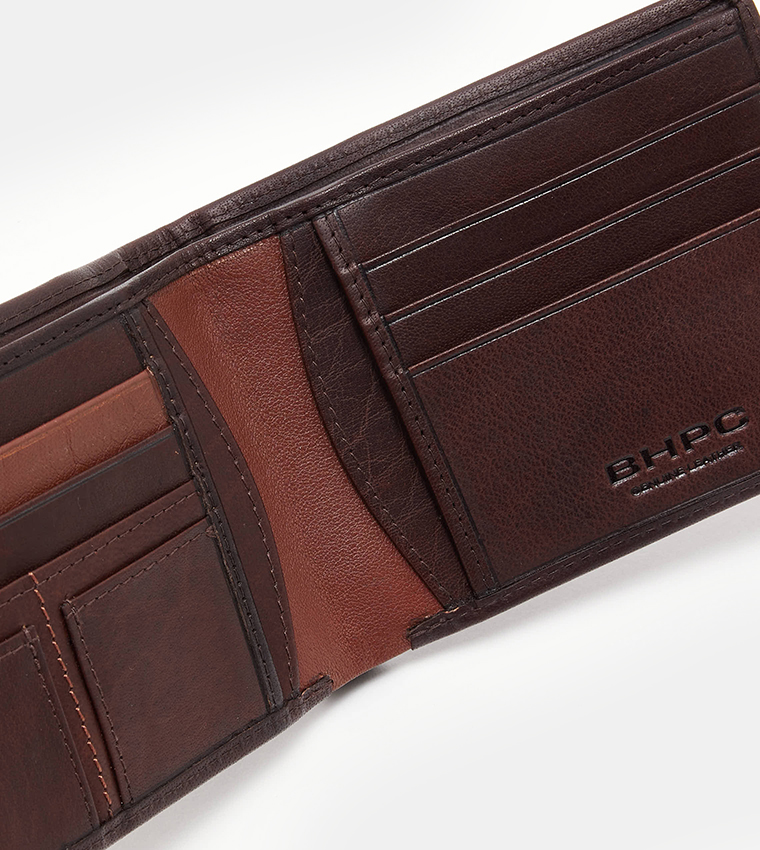 Logo Embossed Bi-Fold Wallet