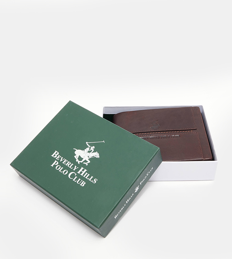 Logo Embossed Bi-Fold Wallet