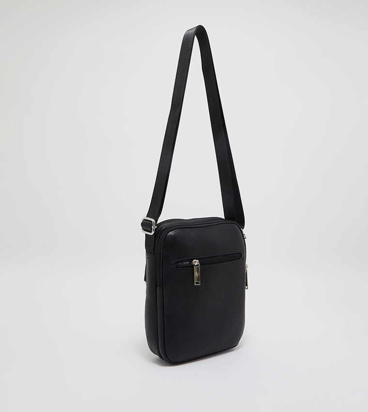 Zip Closure Messenger Bag