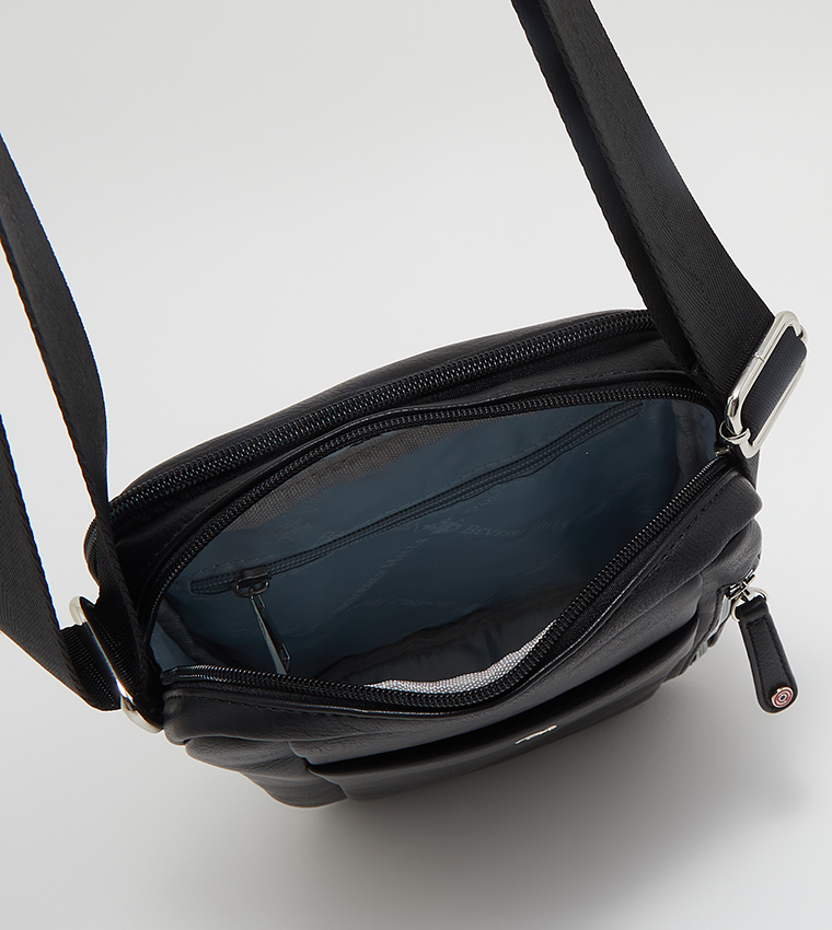 Zip Closure Messenger Bag