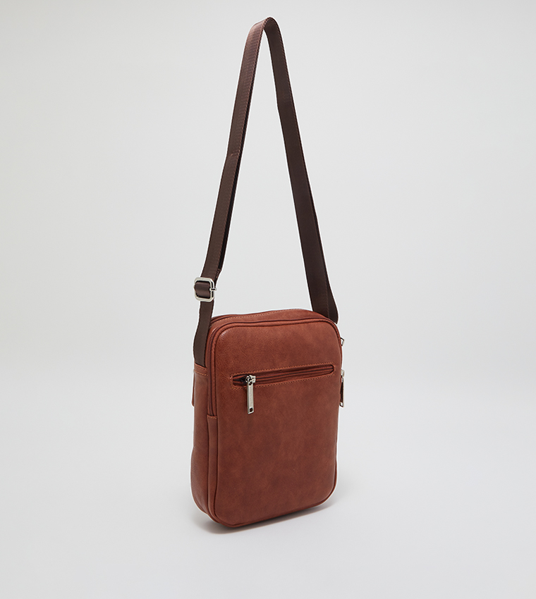 Zip Closure Messenger Bag