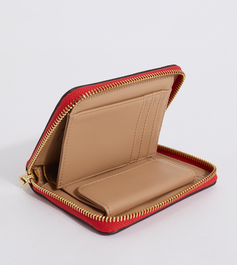 Buy Love Moschino Logo Detail Mini Wallet In Red 6thStreet UAE