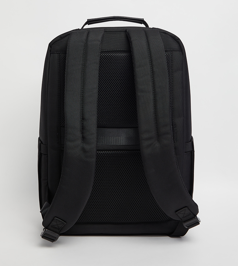 Logo Metal Zippered Backpack