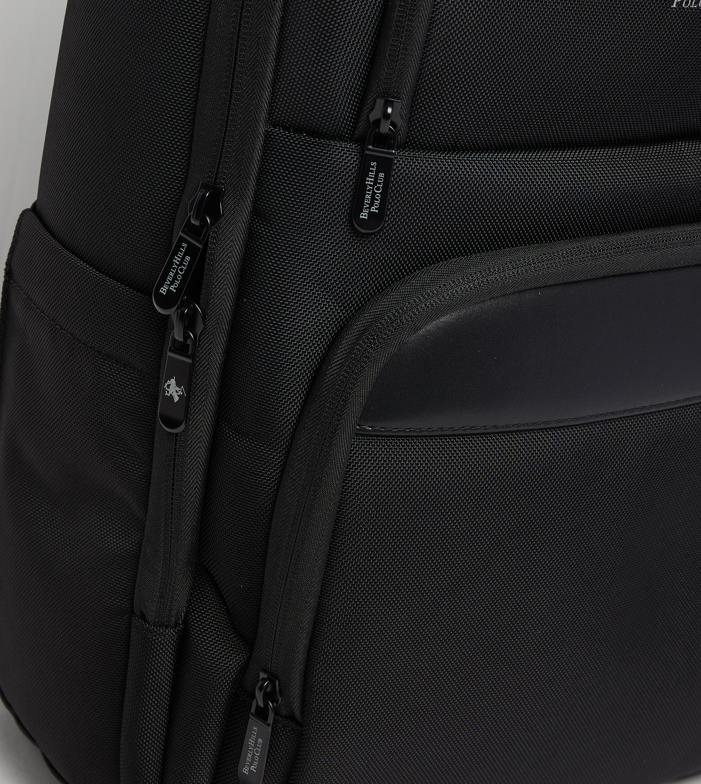 Logo Metal Zippered Backpack
