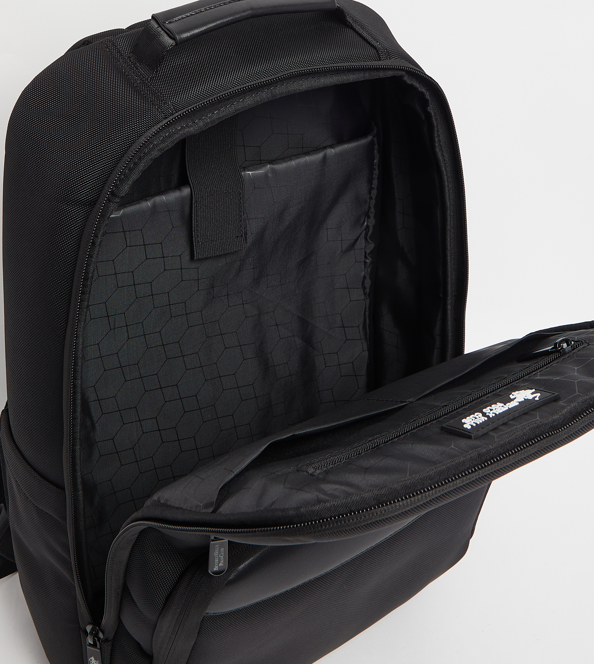 Logo Metal Zippered Backpack