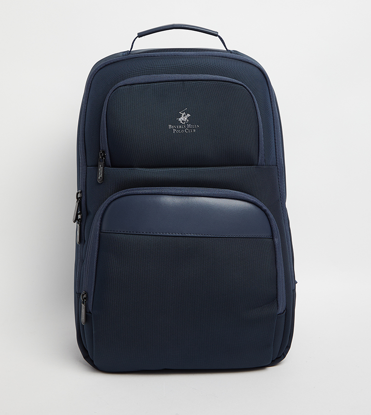 Logo Metal Zippered Backpack