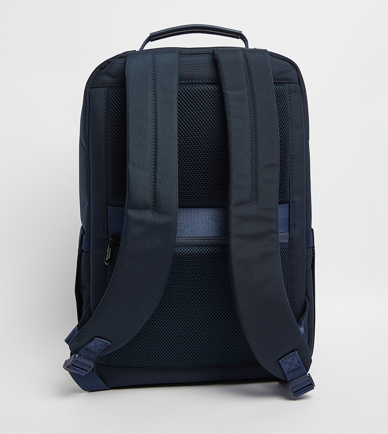 Logo Metal Zippered Backpack