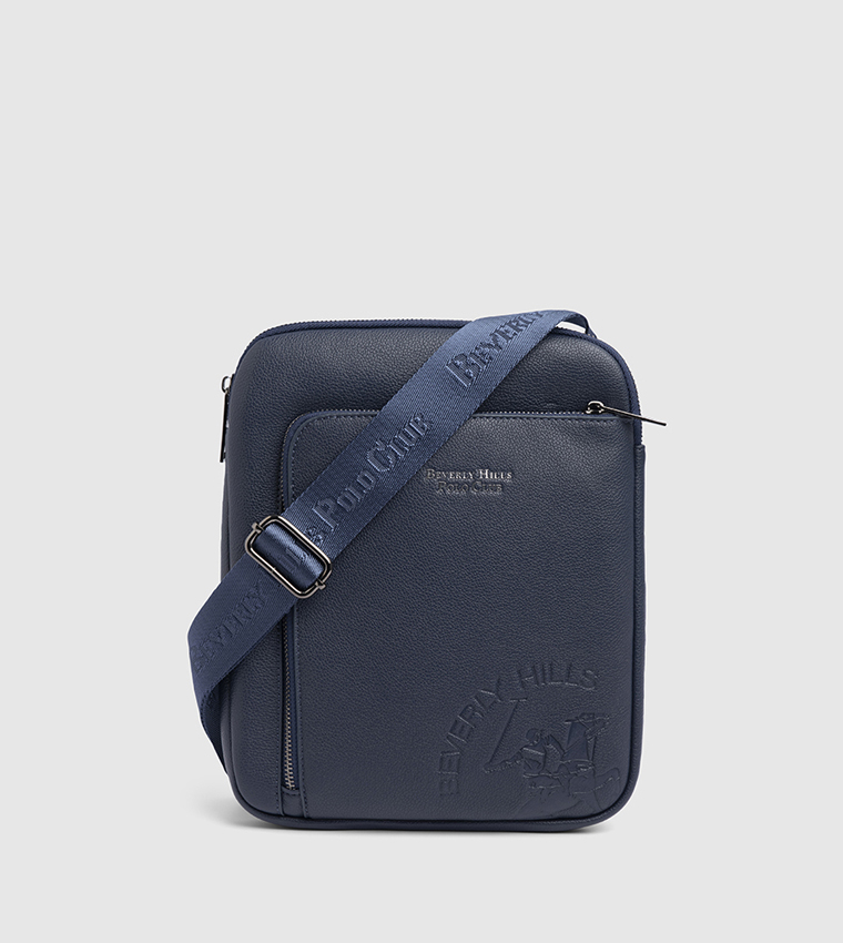 Textured Zippered Sling Bag