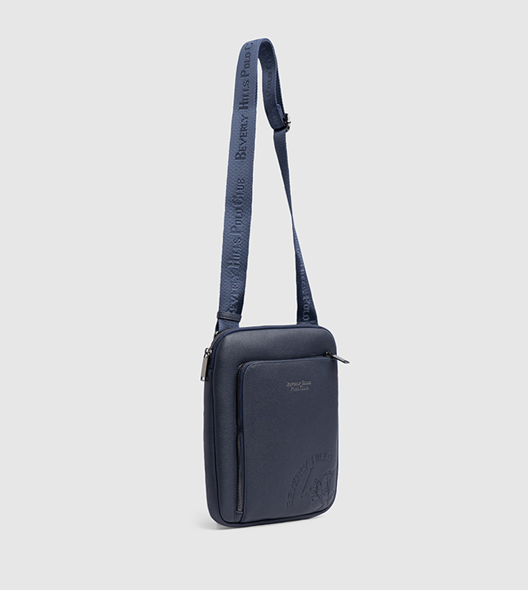 Textured Zippered Sling Bag