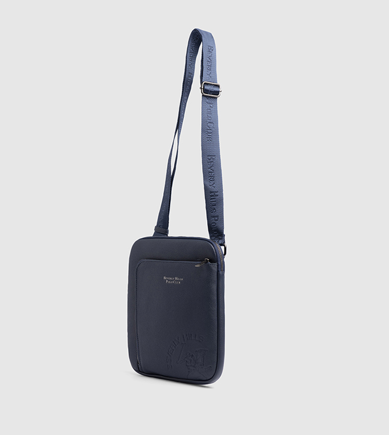 Textured Zippered Sling Bag