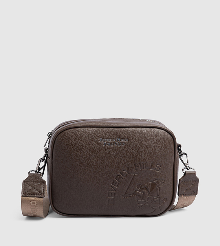 Logo Detail Zippered Camera Bag