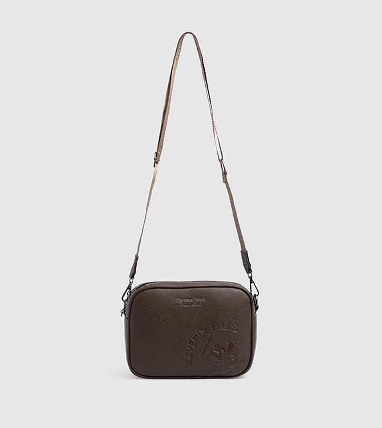 Logo Detail Zippered Camera Bag