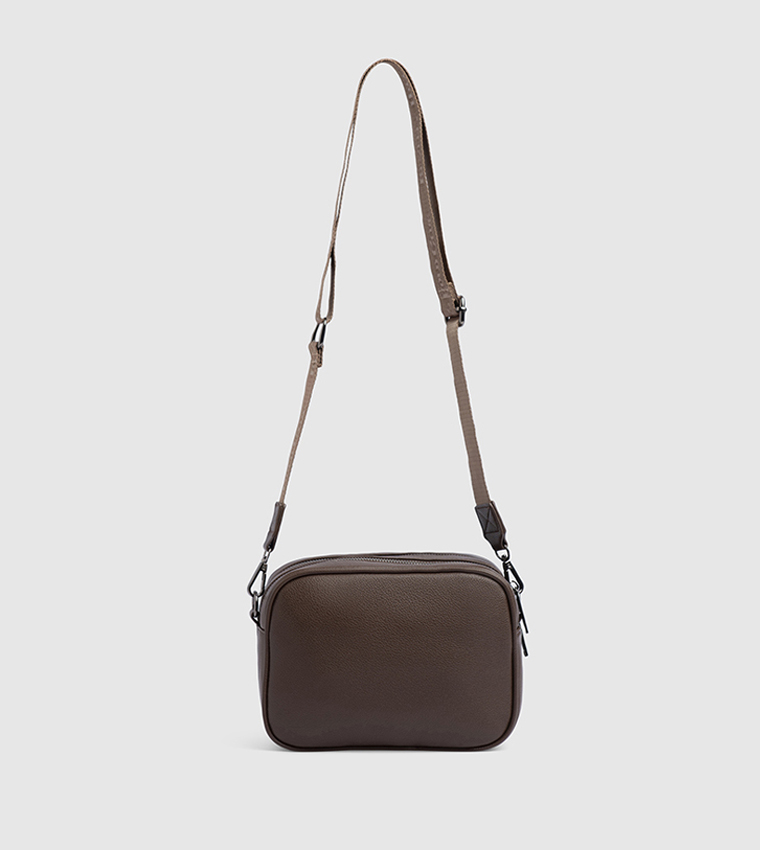 Logo Detail Zippered Camera Bag