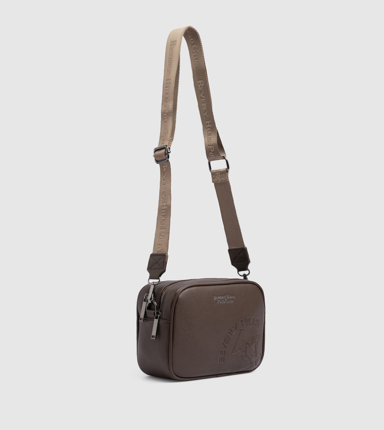 Logo Detail Zippered Camera Bag