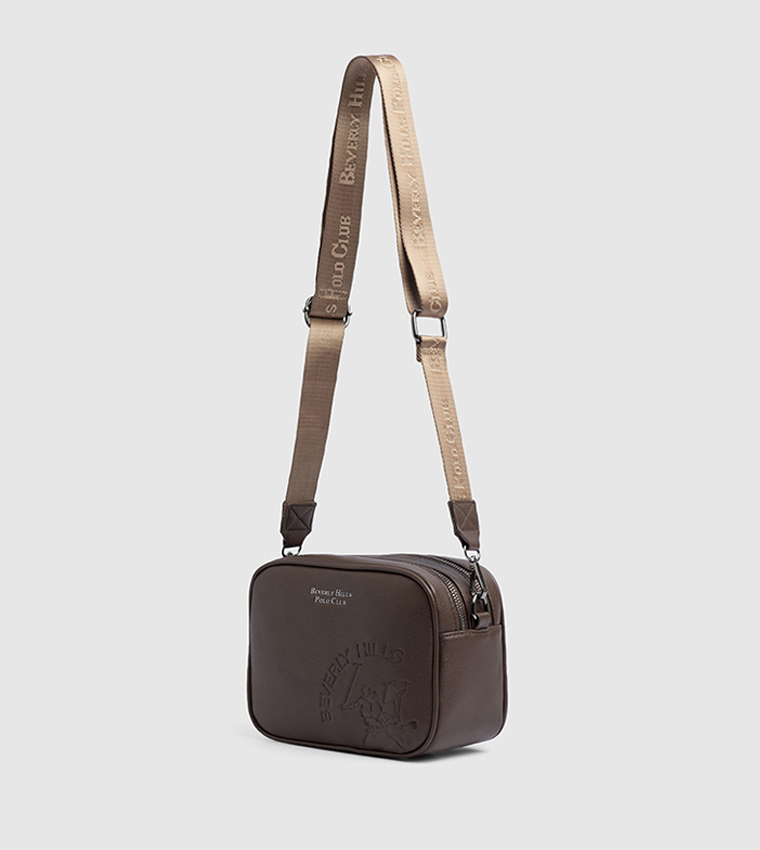 Logo Detail Zippered Camera Bag