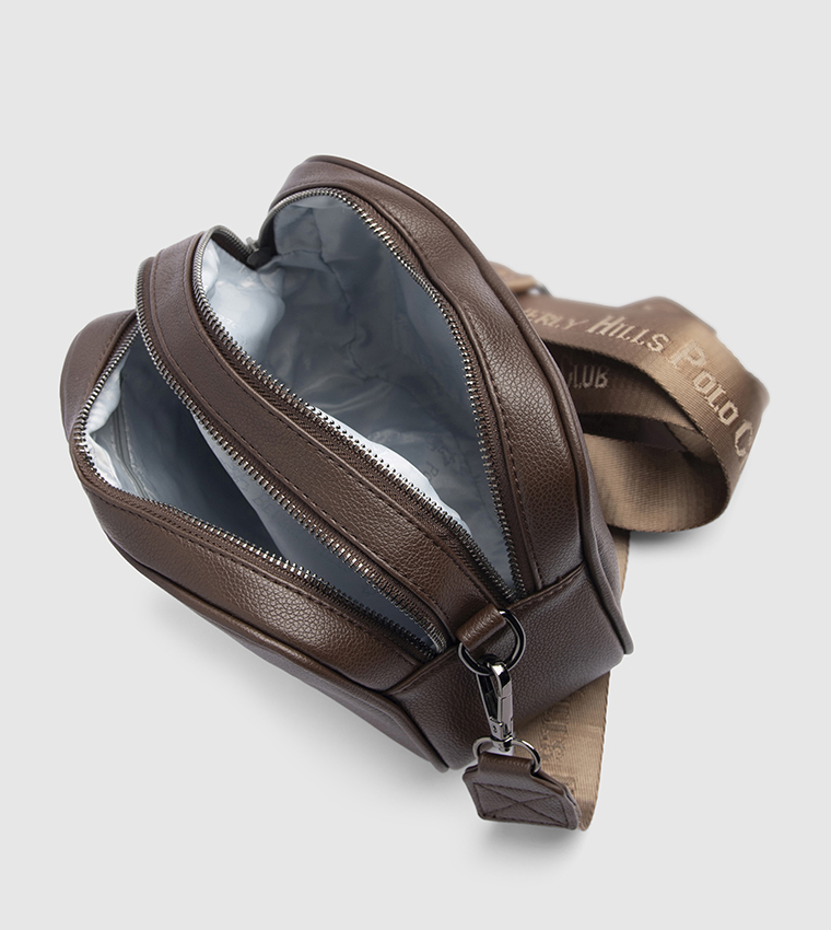 Logo Detail Zippered Camera Bag