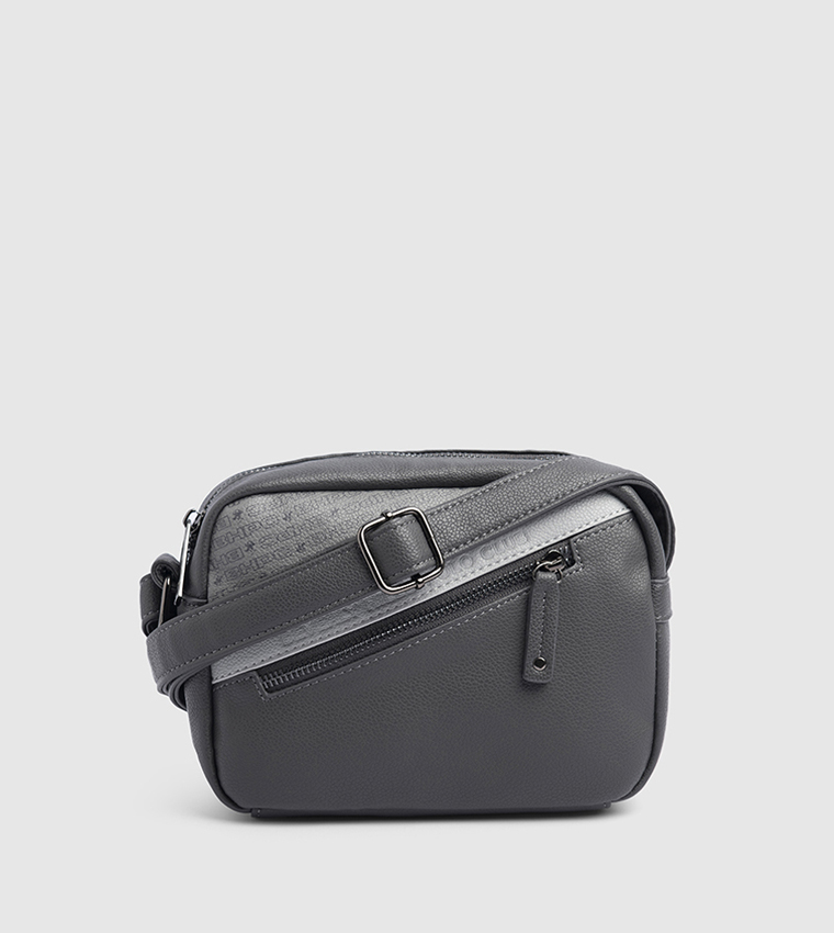 Logo Detail Zippered Camera Bag