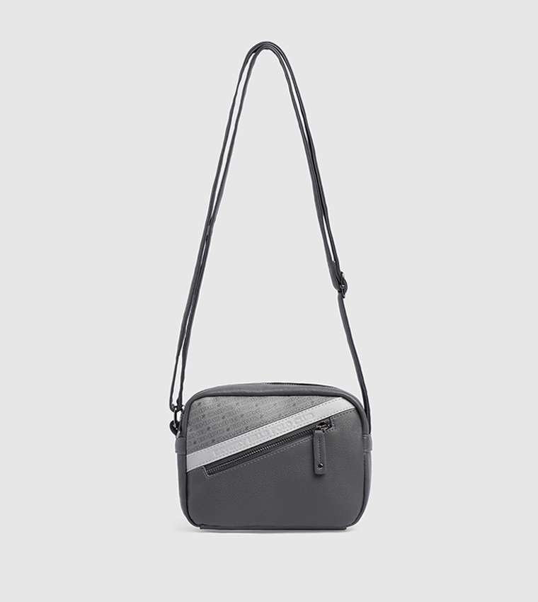Logo Detail Zippered Camera Bag