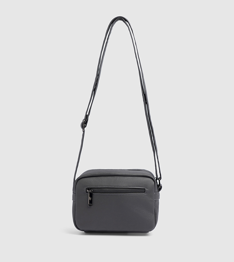 Logo Detail Zippered Camera Bag