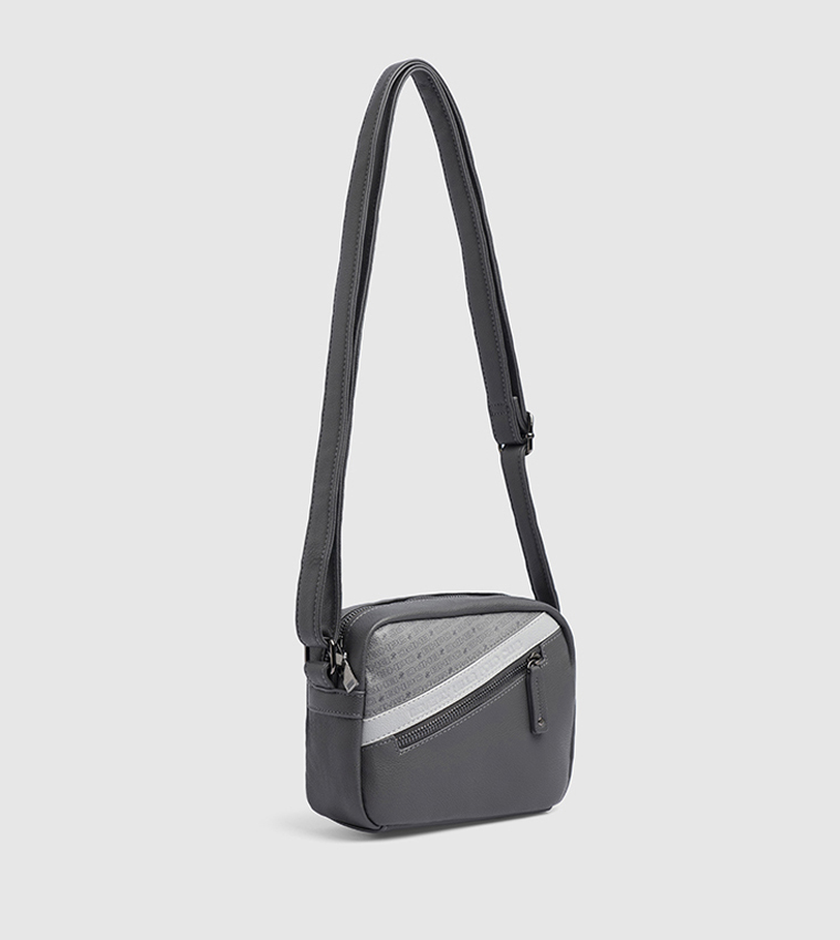 Logo Detail Zippered Camera Bag