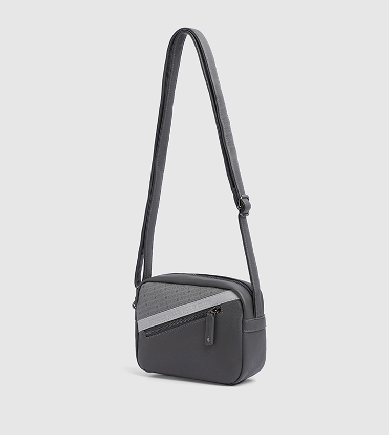 Logo Detail Zippered Camera Bag
