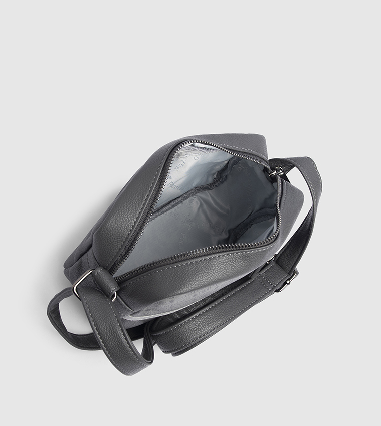Logo Detail Zippered Camera Bag