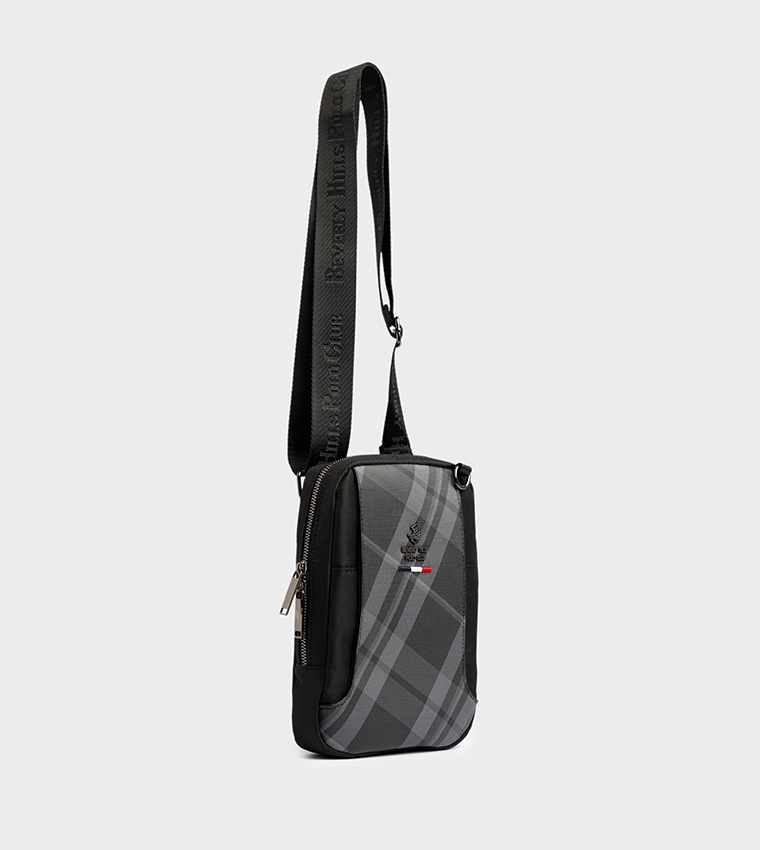 Logo Detail Reporter Bag