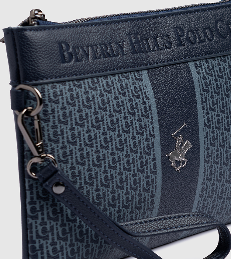 Logo Detail Zippered Travel Pouch