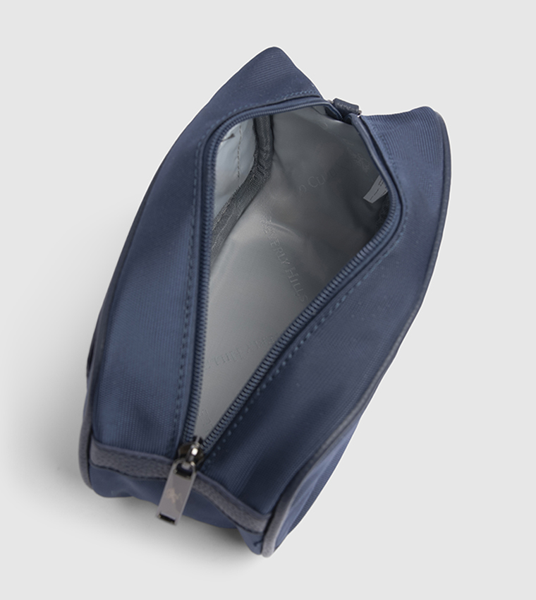 Logo Detail Zippered Travel Pouch