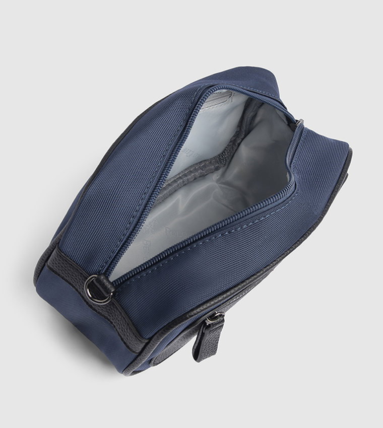 Logo Detail Zippered Travel Pouch