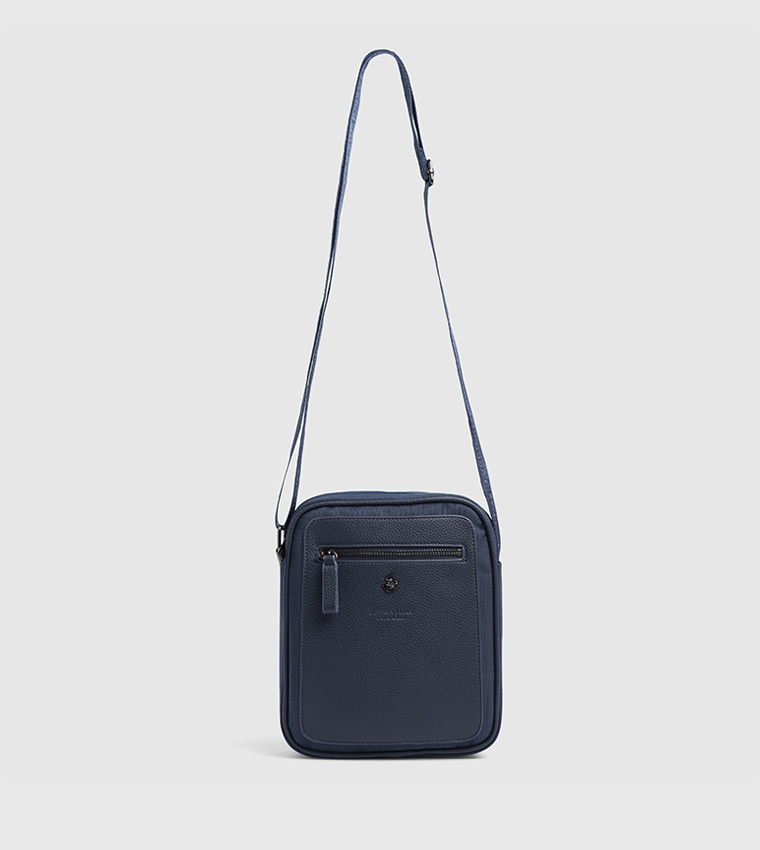 Logo Detail Zippered Reporter Bag