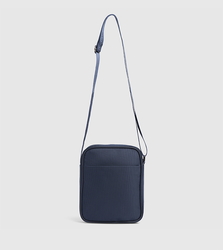Logo Detail Zippered Reporter Bag