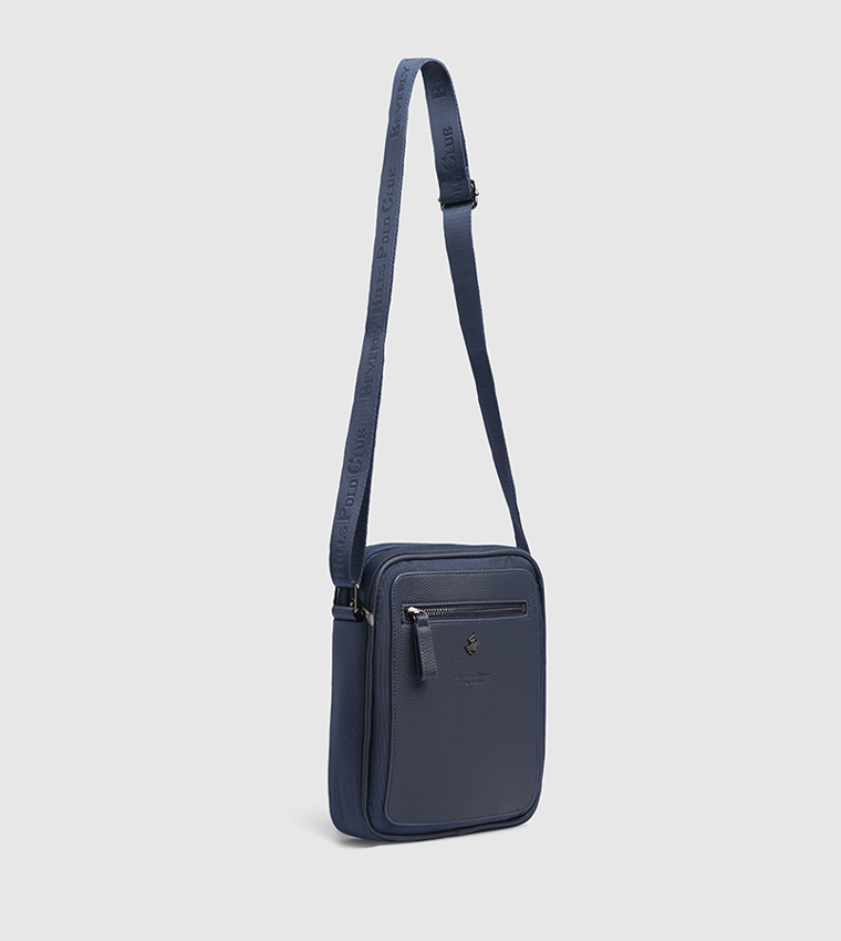 Logo Detail Zippered Reporter Bag