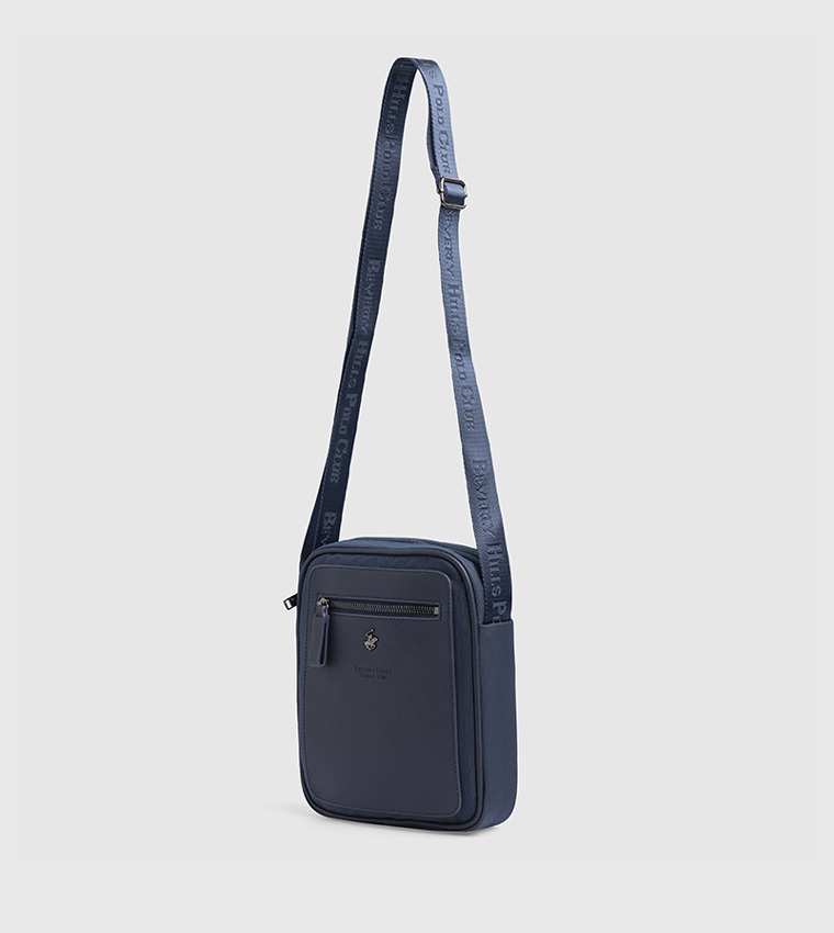Logo Detail Zippered Reporter Bag