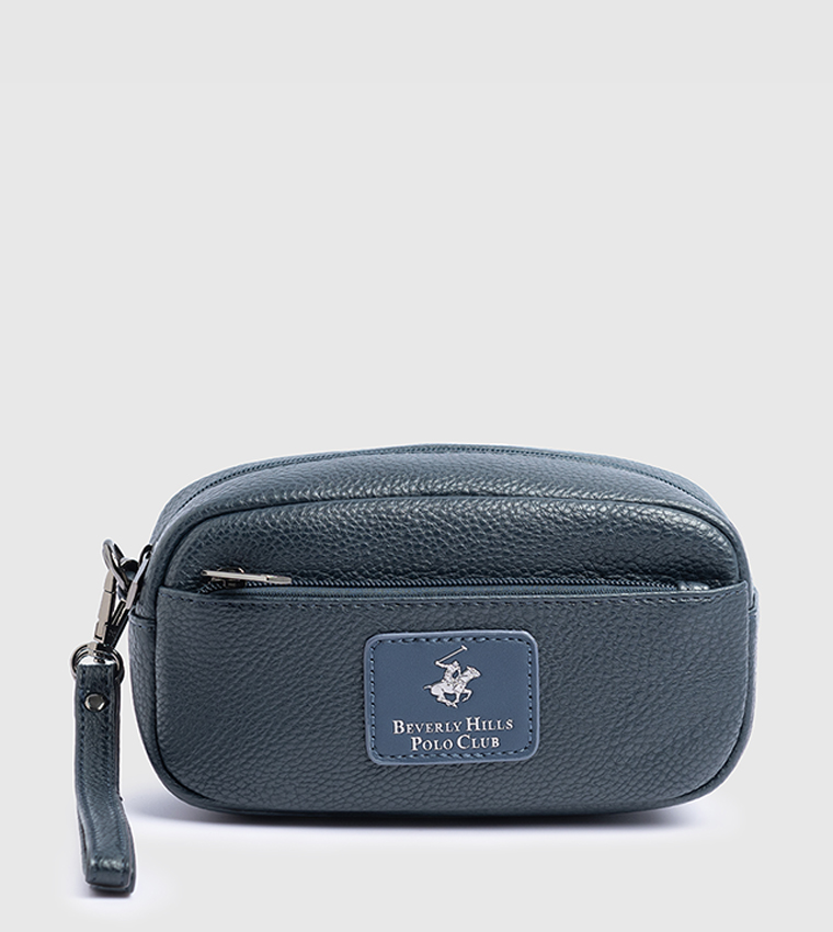 Logo Detail Zippered Travel Pouch