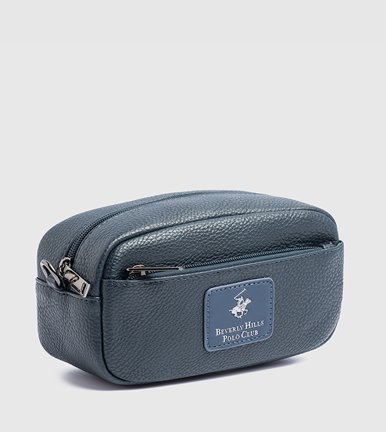 Logo Detail Zippered Travel Pouch