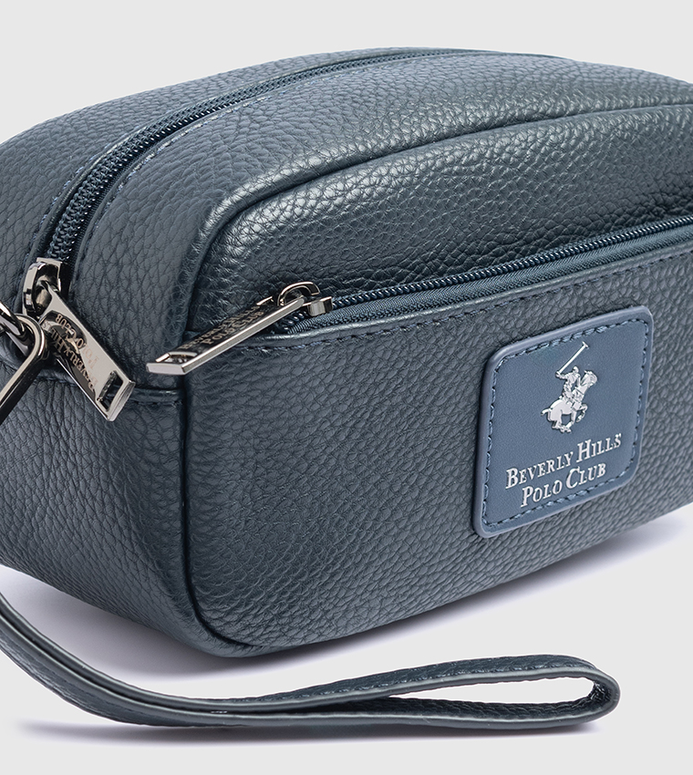 Logo Detail Zippered Travel Pouch