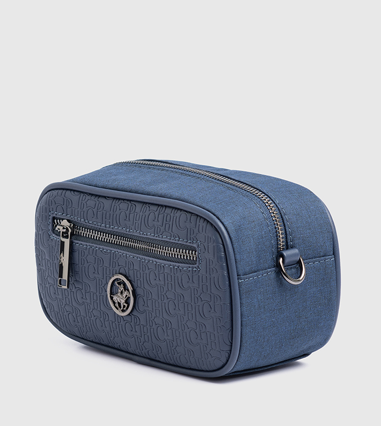 Logo Detail Zippered Travel Pouch