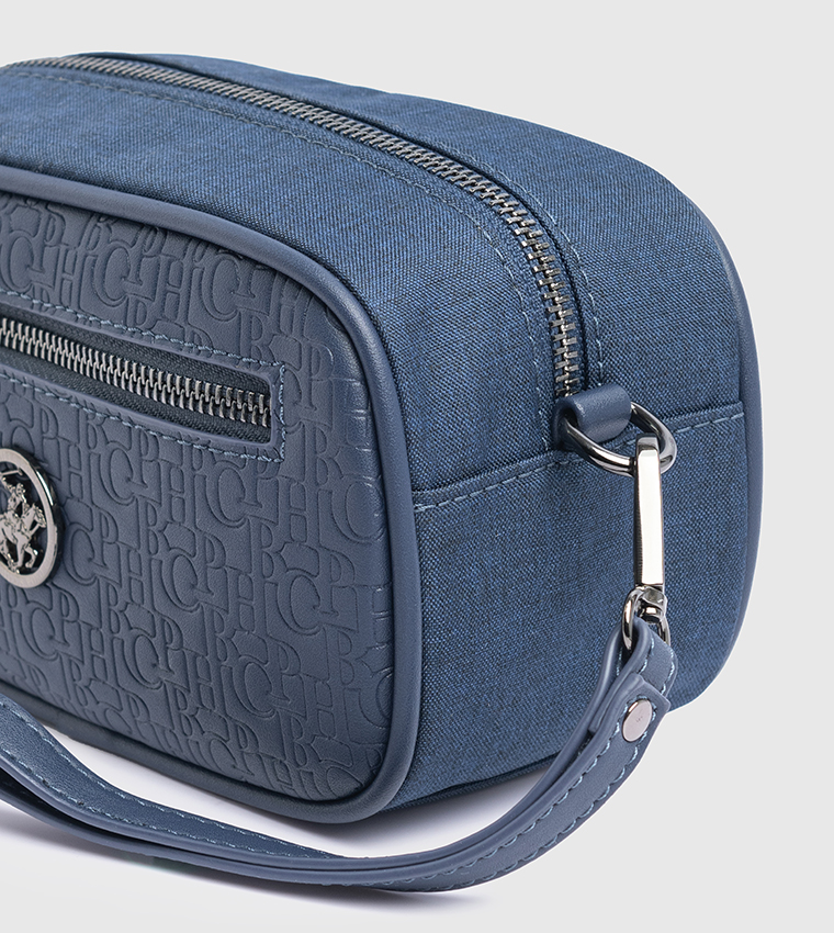 Logo Detail Zippered Travel Pouch