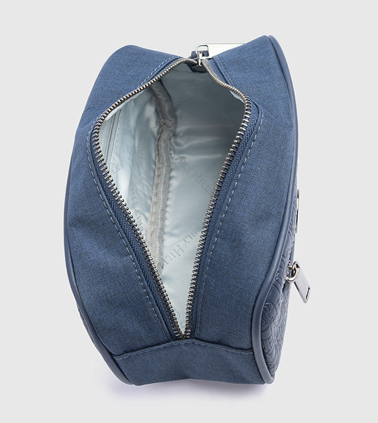 Logo Detail Zippered Travel Pouch