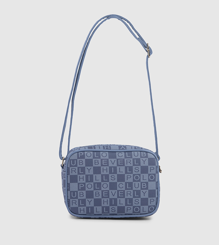 Logo Patterned Crossbody Bag
