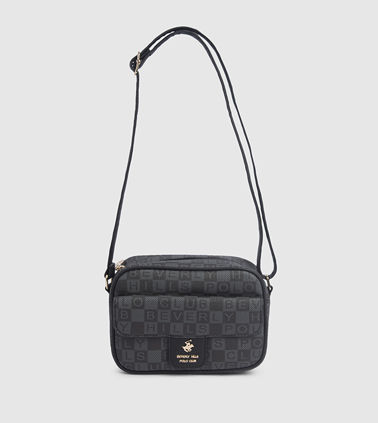 Logo Patterned Crossbody Bag