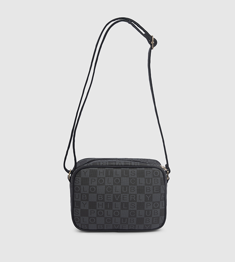 Logo Patterned Crossbody Bag